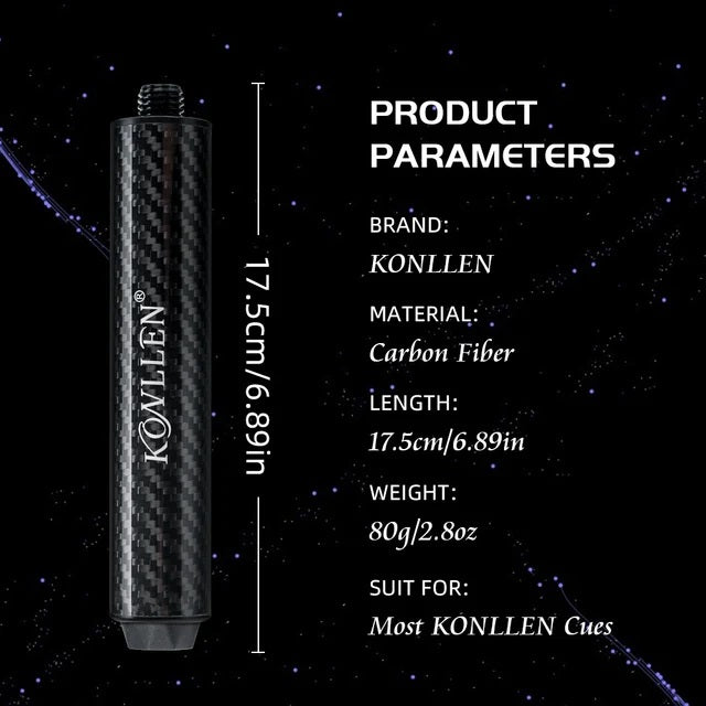 Extensión de fibra de carbono KL de 6"
