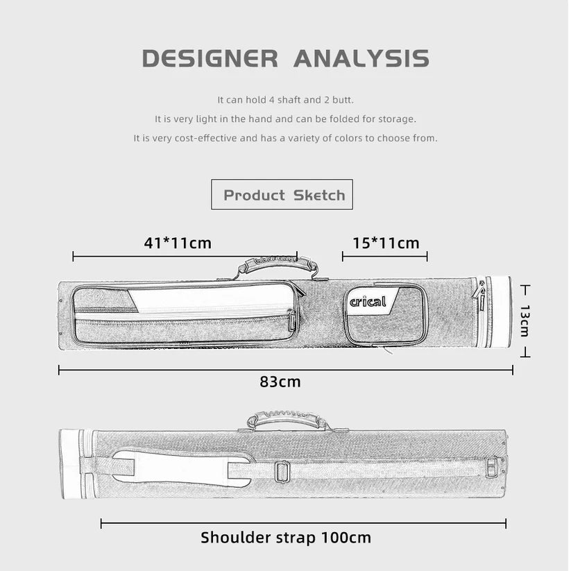 【Crical】Estuche para taco de billar