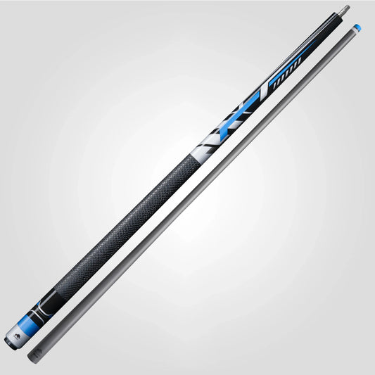 RHINO RACING POOL CUE - VELOCITY BLUE - SPORT WRAP